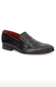Ruosh Men's Black Leather Formal Shoes (1311040310)