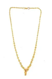 SONI DESIGNS Golden Princess Traditional Gold-plated Plated Brass Necklace (18 inch length)
