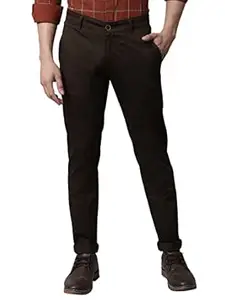 Majestic Man Men's Slim Fit Mid Rise Trouser