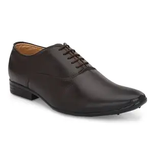 AZZARO BLACK Men Solid Formal Derbys Brown