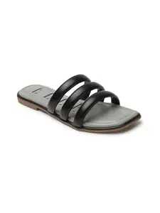 ELLE Women Sandal,Black,UK-4