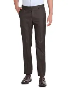 Arrow Men Regular fit Polyester SolidMid riseTrousers