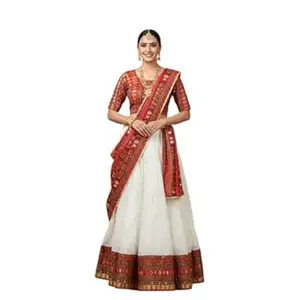 Elegant Poly-Cotton Gopi Dress Set Xl Size - Traditional Ethnic Wear