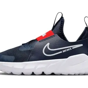 Nike Flex Runner 2 (PSV)-Midnight Navy/White-Picante RED-DJ6040-403-1.5UK