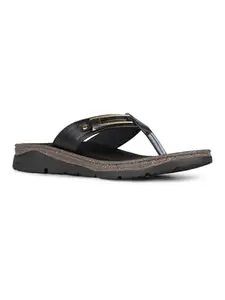 Inc.5 Womens Black Casual Solid T-Strap Flat Slip-On Sandals