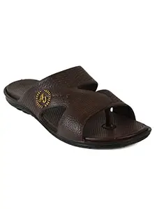 AJANTA Men Brown Flat Sandal PG0451