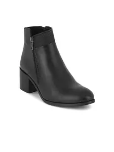 Elle Women's Zip Boots Colour-Black, Size-UK 8