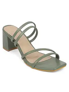 ICONICS Women's Heels, Olive, 4