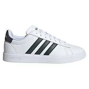Adidas Men Synthetic Grand Court 2.0, Tennis Shoes, White, UK-8