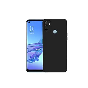 Mobile Phone Back Case Cover Black (Pack of 2) Oppo A33 (2020)
