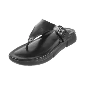 Walkway Women Black Synthetic Leather Slip-on Comfort Chappal UK/5 EU/38 (32-412)