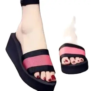 Women Red Black Flipflop