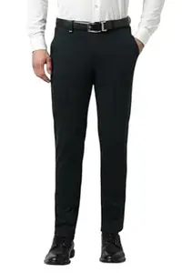 Van Heusen Men Mid Rise Move Labs Knitted Premium Trousers | 360 Degree Stretch| Auto-Flex Waist Band |Wrinkle Free