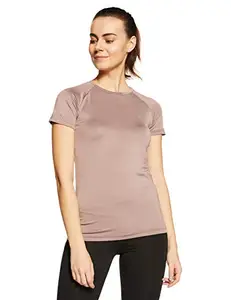 Nivia 2369-2 Hydra-4 Polyester Training Tee, Adult X-Small (Rose Dust)