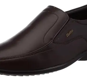 Bata Men's Slip-on Formal Shoes - Brown (7 UK) (8514030)