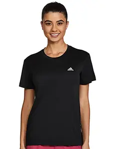 Adidas Adidas Women's Regular T-Shirt (H62406_S_Black/White S)