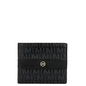 Da Milano Genuine Leather Black Bifold Men Wallet with Multicard Slot (10270A)