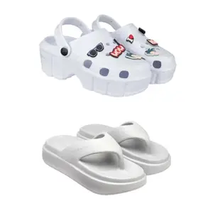 ZENWEAR Extra Soft Classic Casual wear with Ultra Soft Flexibility Technology Heels for Women's/Girl's(2013+6108)(8) Multicolor