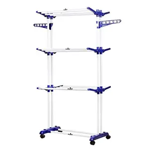 Palomino Steel, Plastic Floor Cloth Dryer Stand Prince Cloth Stand (4 Tier)