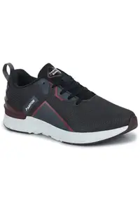 ABROS Butler-2 Sports Shoes Made of Mesh & EVA D.Grey/RED 6 UK Comfortable Shoes for Mens