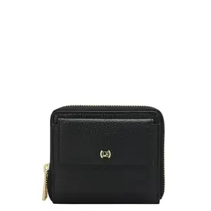 Da Milano Small Leather Wallet for Women - Black