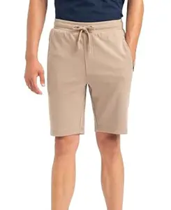 Jockey AM14 Men's Super Combed Cotton Rich Straight Fit Shorts with Zipper Pockets