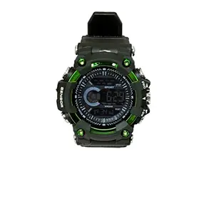 ONE POINT COLLECTIONS Military Multifunction 50M Waterproof Large Dial Analog Digital Sport Watches for Men's and Boys