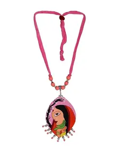 KHOJ.CITY Jewellery Paloma Classic Multi Color Handmade & Hand Painted Necklaces for Girls & Women (KHJ-AMZ-NP-112)