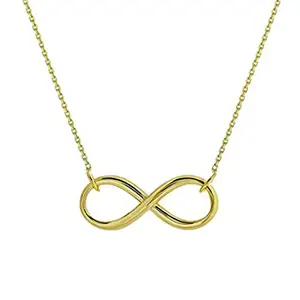 Vembley Gold Plated Infinity Necklace For Women and Girls
