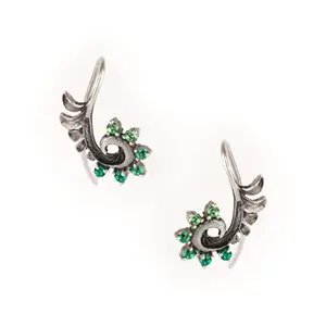 Shaya Unisex Adult By Caratlane Release Oxidized Earrings In 925 Silver