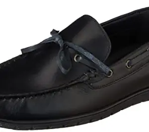 Lee Cooper Men's LC4582E Leather Formal Slip on Shoes_Black_6UK