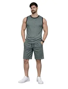 Mack Jonney Men's Polyester Lycra Tracksuit | Lightweight Sports & Gym Wear | Comfortable Running & Training Track Suit for Men-MJ-182