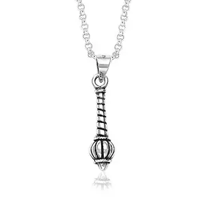 TARAASH Gada 925 Sterling Silver Pendant for Unisex PD0856A