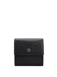 Da Milano Mini Leather Wallet for Women - Black