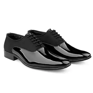 YUVRATO BAXI Men's Black and Semi Formal Shoes for All Seasons