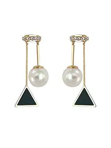 Yellow Chimes Earrings for Women and Girls Drop Earrings for Girls | Pearl Drop Earrings | Birthday Gift for girls and women Anniversary Gift for Wife