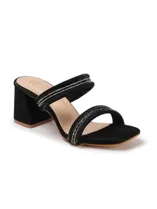 Carlton London Women sandal,Black,UK-4