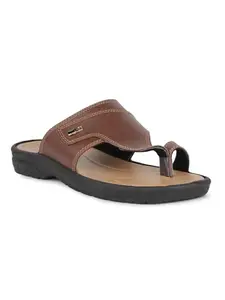 Bata Men's Slip-on Sandal - BROWN (8 UK) (8714470)