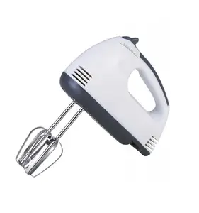 ELEGANT EMPORIUM 7-Speed 260-Watt Super Hand Mixer Blender | with 2xWhiskers & 2xBeaters (White)