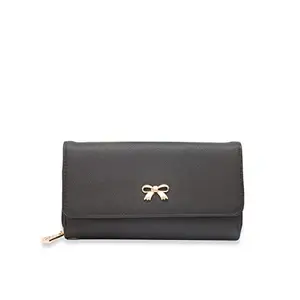 Globus Women Black Solid Wallet