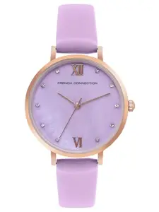 French Connection Analog Purple Dial Women's Watch-FCN00065A