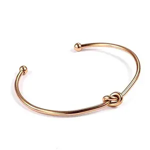 The Bling Box Knot Rosegold Bracelet for Women and Girls.
