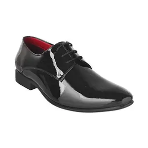 Metro Men's Black Leather Formal Shoes-6 UK (40 EU) (19-5320)