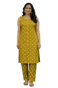 Women’s Printed Kurta with Pants Set