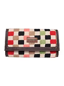 ASTRID Flapover Multicompartment Wallet for Women and Girls (red)