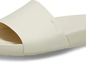Crocs Splash Off White Slide-(208361-2Y2)-3 UK Women (W5)