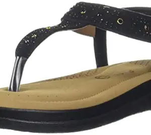 Bata Comfit Bata Womens Diamonte Flats, (6616842), 7 Black