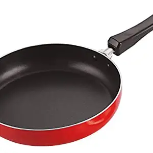 Nirlon Non-Stick Fry Pan Bakelite Handle, Virgin Grade Aluminium, PFOA Free, 20cm, 1.1 Litre, Red(Compatible with All Gas & stovetops Only)|26mm Classic_Frying Pan10 price in India.