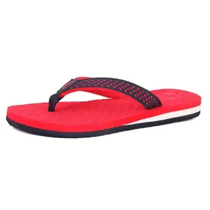 Sparx SFL 631 Red Black Slipper For Women