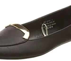 Bata Women's URSULE Ballet Flats (5516193_Black_3 UK)